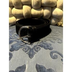 Coach Black Signature Canvas Belt 38in